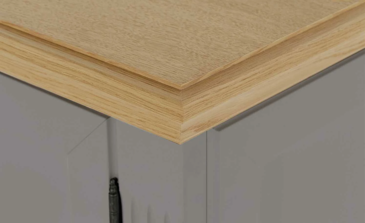 maison bleue Highboard Petit Chalet | Graphitgrau / Asteiche mit Glasboden 17 maison bleue Highboard Petit Chalet | Graphitgrau / Asteiche mit Glasboden – Bild 17