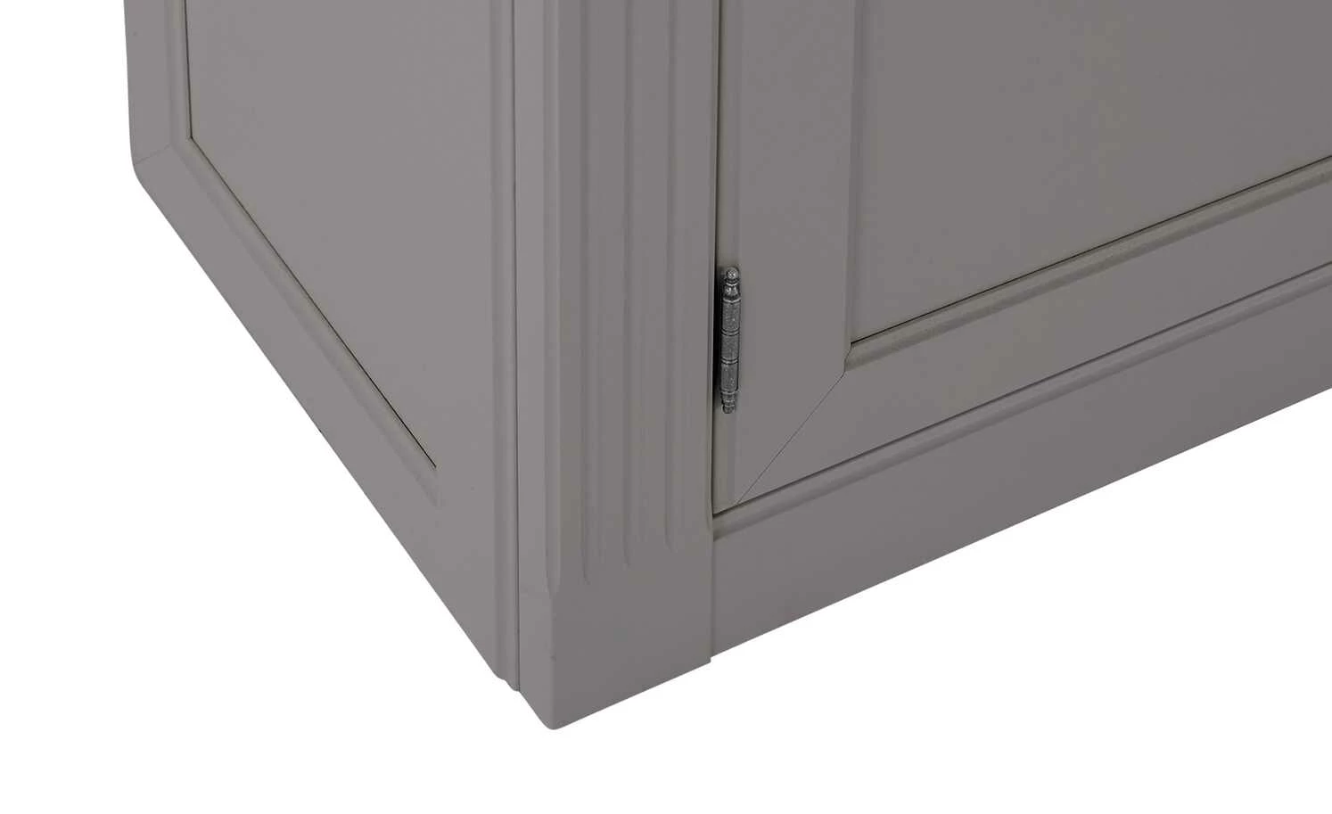 maison bleue Highboard Petit Chalet | Graphitgrau / Asteiche mit Glasboden 8 maison bleue Highboard Petit Chalet | Graphitgrau / Asteiche mit Glasboden – Bild 8