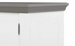 maison bleue Highboard Petit Chalet | Weiß / Graphitgrau mit Glasboden -Kommode & Sideboards Verkäufe 13232381 14 202207111247