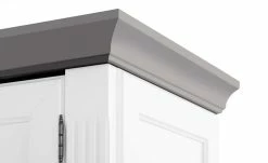 maison bleue Highboard Petit Chalet | Weiß / Graphitgrau mit Glasboden -Kommode & Sideboards Verkäufe 13232381 9 202207111247