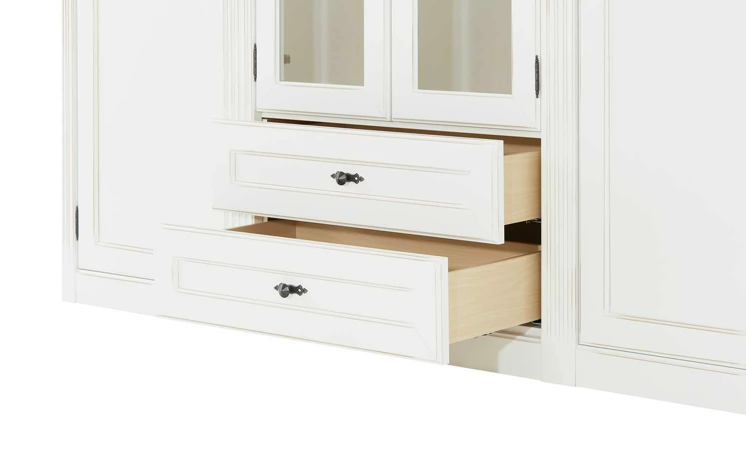 maison bleue Highboard Petit Chalet | Vintage Weiß mit Glasboden 12 maison bleue Highboard Petit Chalet | Vintage Weiß mit Glasboden – Bild 12