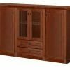 maison bleue Highboard Petit Chalet | Cognac (Braun) antik mit Glasboden