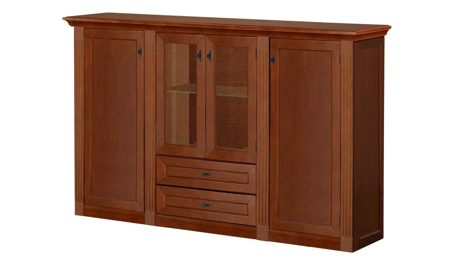 maison bleue Highboard Petit Chalet | Cognac (Braun) antik mit Glasboden 8 maison bleue Highboard Petit Chalet | Cognac (Braun) antik mit Glasboden – Bild 8