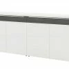 now! by hülsta Sideboard now! touch | Reinweiß / Samteiche Grau (Nachbildung)