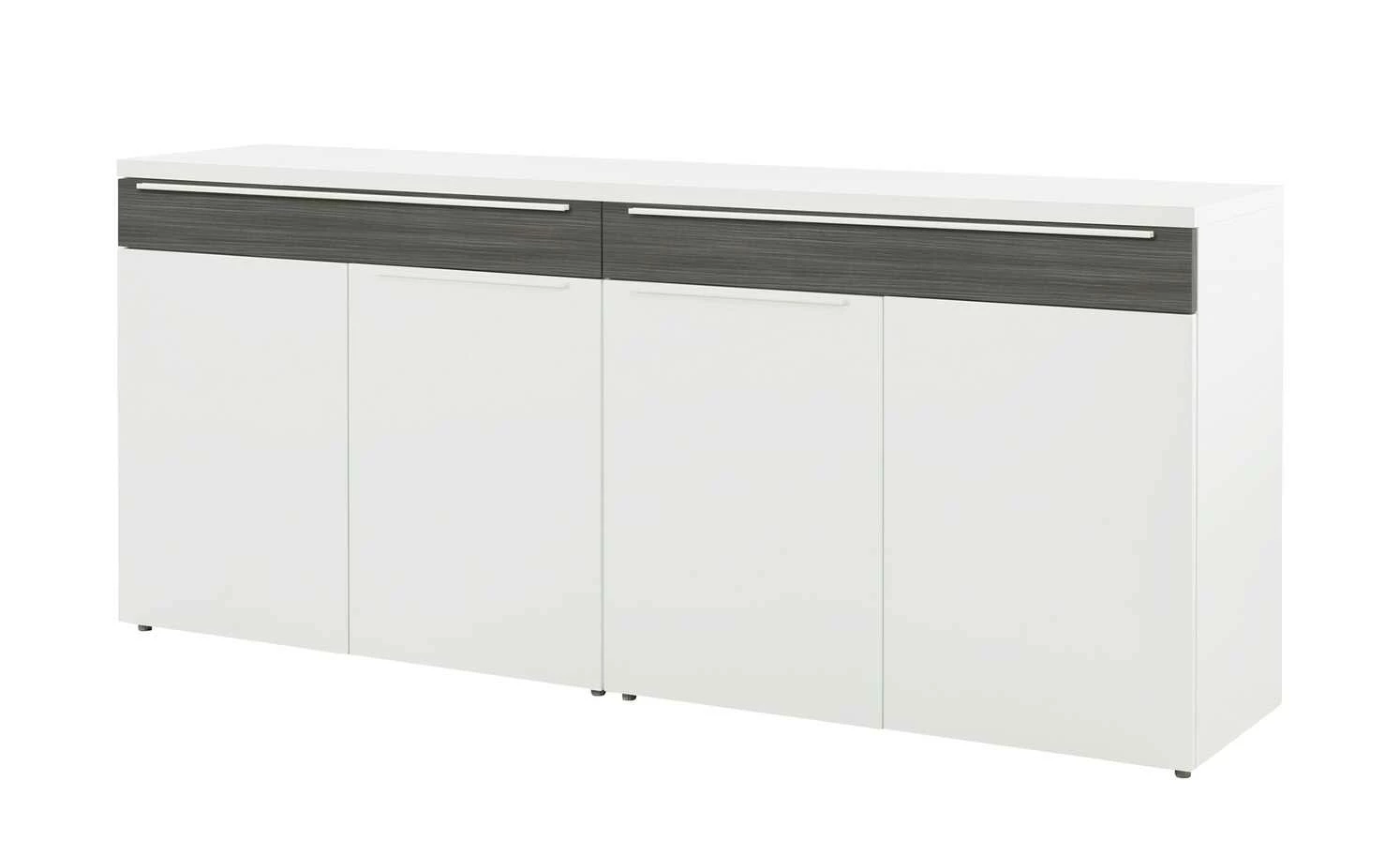 now! by hülsta Sideboard now! touch | Reinweiß / Samteiche Grau (Nachbildung) 1 now! by hülsta Sideboard now! touch | Reinweiß / Samteiche Grau (Nachbildung)