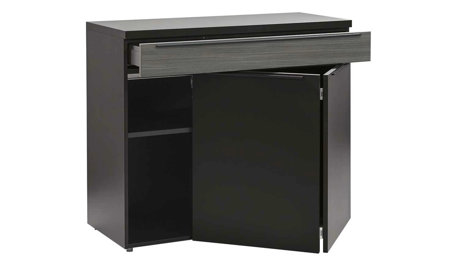 now! by hülsta Sideboard now! touch | Schwarz / Samteiche Grau (Nachbildung) rechts 2 now! by hülsta Sideboard now! touch | Schwarz / Samteiche Grau (Nachbildung) rechts – Bild 2