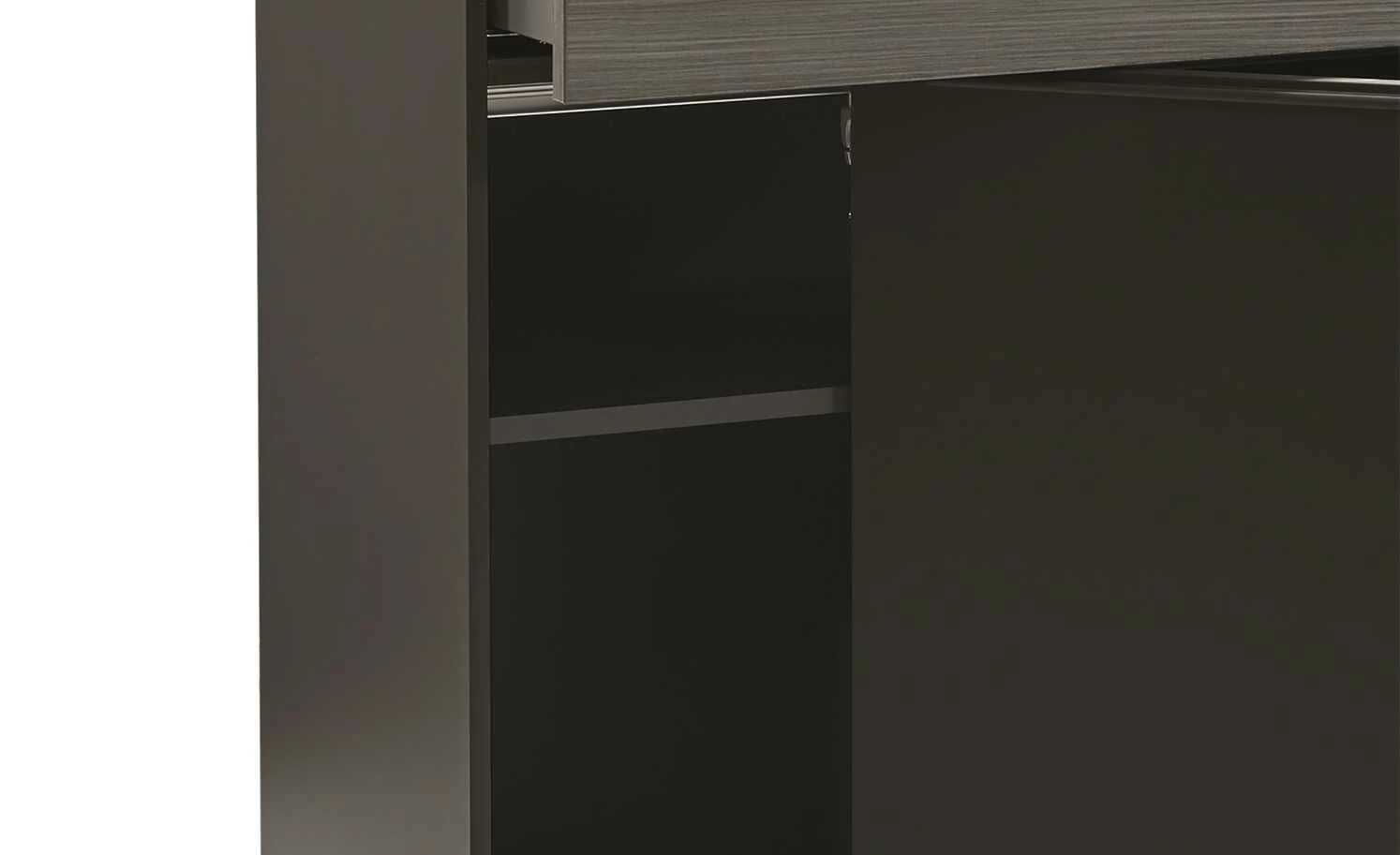 now! by hülsta Sideboard now! touch | Schwarz / Samteiche Grau (Nachbildung) rechts 3 now! by hülsta Sideboard now! touch | Schwarz / Samteiche Grau (Nachbildung) rechts – Bild 3