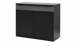 now! by hülsta Sideboard now! touch | Schwarz / Samteiche Grau (Nachbildung) rechts