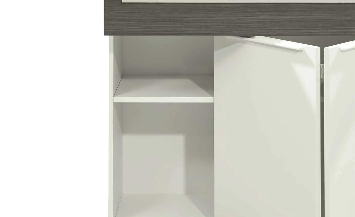 now! by hülsta Sideboard now! touch | Reinweiß / Samteiche Grau (Nachbildung) rechts 5 now! by hülsta Sideboard now! touch | Reinweiß / Samteiche Grau (Nachbildung) rechts – Bild 5