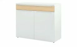now! by hülsta Sideboard now! touch | Reinweiß / Samteiche Natur (Nachbildung) rechts