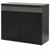 now! by hülsta Sideboard now! touch | Schwarz / Samteiche Grau (Nachbildung) links