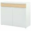 now! by hülsta Sideboard now! touch | Reinweiß / Samteiche Natur (Nachbildung) links