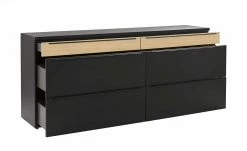 now! by hülsta Sideboard now! touch | Schwarz / Samteiche Natur (Nachbildung) 211|cm -Kommode & Sideboards Verkäufe 13232782 2 202203222233