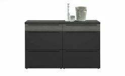 now! by hülsta Sideboard now! touch | Schwarz / Samteiche Grau (Nachbildung) 141|cm -Kommode & Sideboards Verkäufe 13232785 3 202203222233