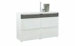 now! by hülsta Sideboard now! touch | Reinweiß / Samteiche Grau (Nachbildung) 141|cm -Kommode & Sideboards Verkäufe 13232786 6 202203222233