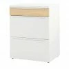 now! by hülsta Sideboard now! touch | Reinweiß / Samteiche Natur (Nachbildung) 71|cm