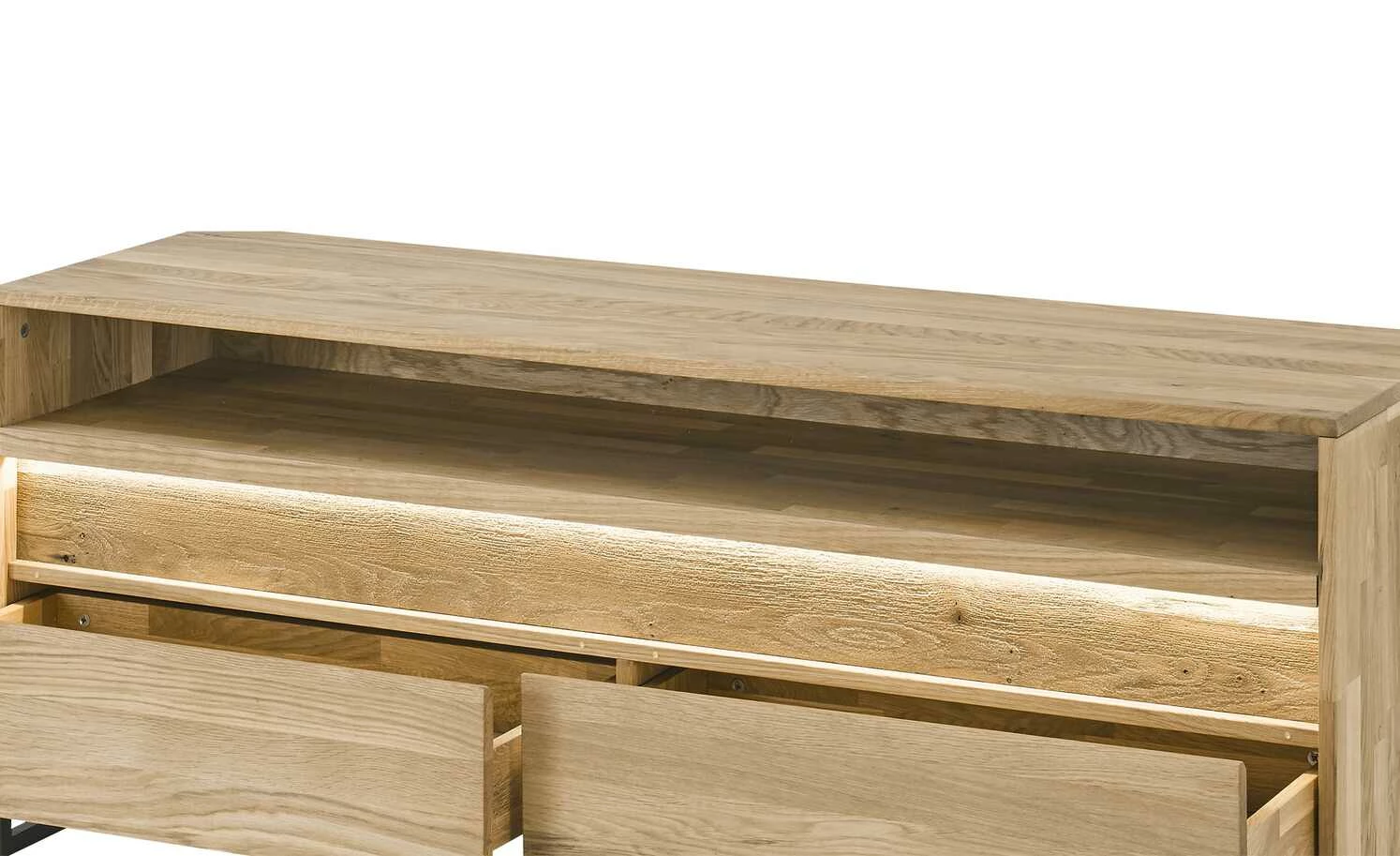 Westerburg Lowboard massiv Texas | Wildeiche Bianco 4 Westerburg Lowboard massiv Texas | Wildeiche Bianco – Bild 4