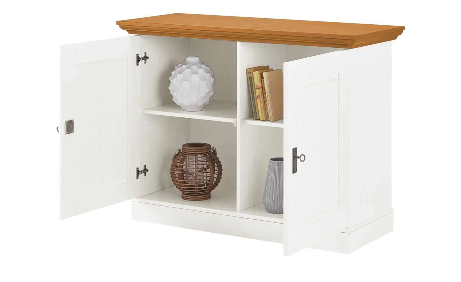 maison bleue Sideboard Florian | Weiß / bernsteinfarben 3 maison bleue Sideboard Florian | Weiß / bernsteinfarben – Bild 3