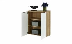 Kommode Vitreo | Eiche Riviera (Nachbildung) / Weiß glänzend -Kommode & Sideboards Verkäufe 13340358 1 201901221137