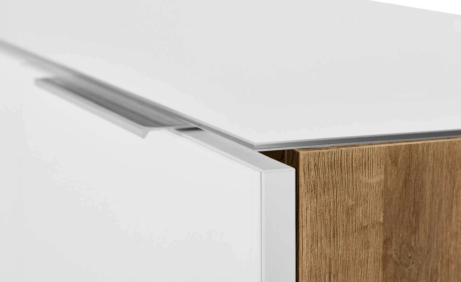 Kommode Vitreo | Eiche Riviera (Nachbildung) / Weiß 2 Kommode Vitreo | Eiche Riviera (Nachbildung) / Weiß – Bild 2