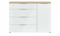 Kommode Vitreo | Eiche Sägerau (Nachbildung) / Weiß -Kommode & Sideboards Verkäufe 13340427 10 201901221137