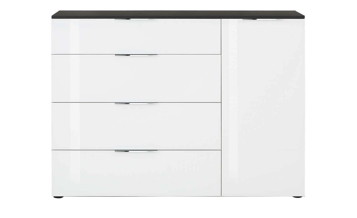 Kommode Vitreo | Anthrazit / Weiß 2 Kommode Vitreo | Anthrazit / Weiß – Bild 2