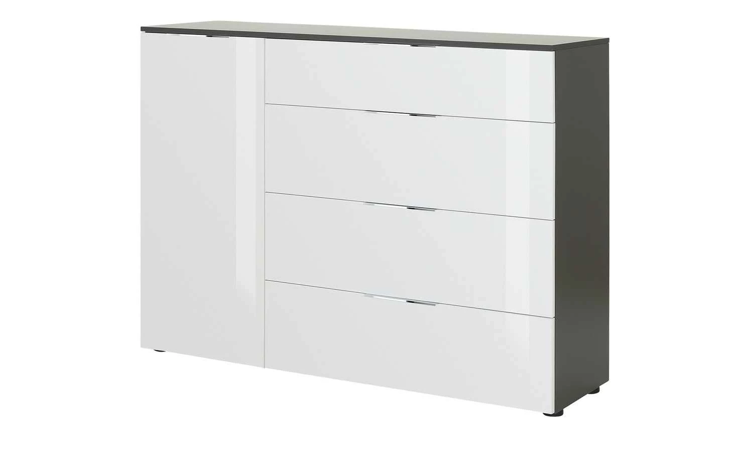 Kommode Vitreo | Anthrazit / Weiß 1 Kommode Vitreo | Anthrazit / Weiß