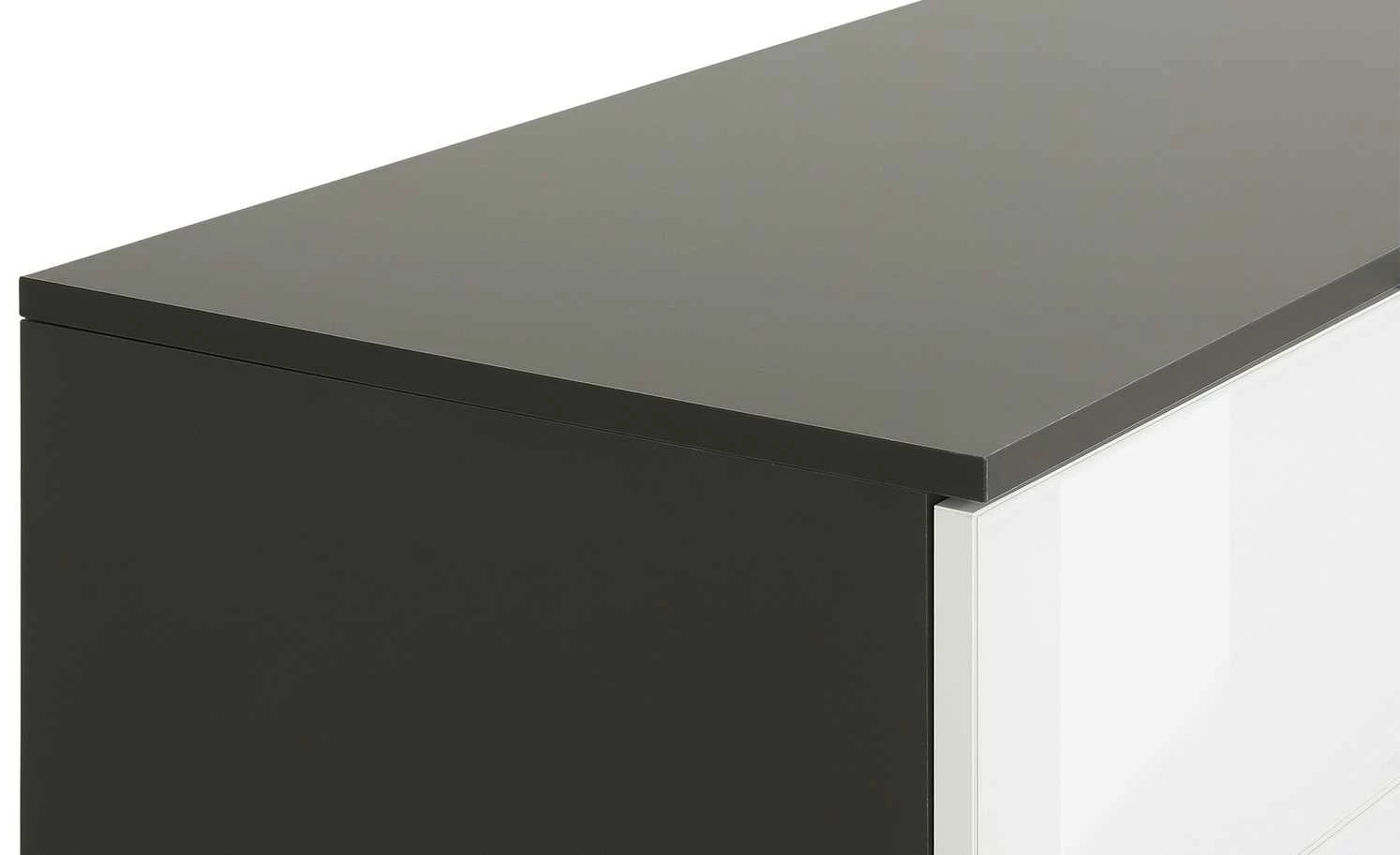 Kommode Vitreo | Anthrazit / Weiß 8 Kommode Vitreo | Anthrazit / Weiß – Bild 8