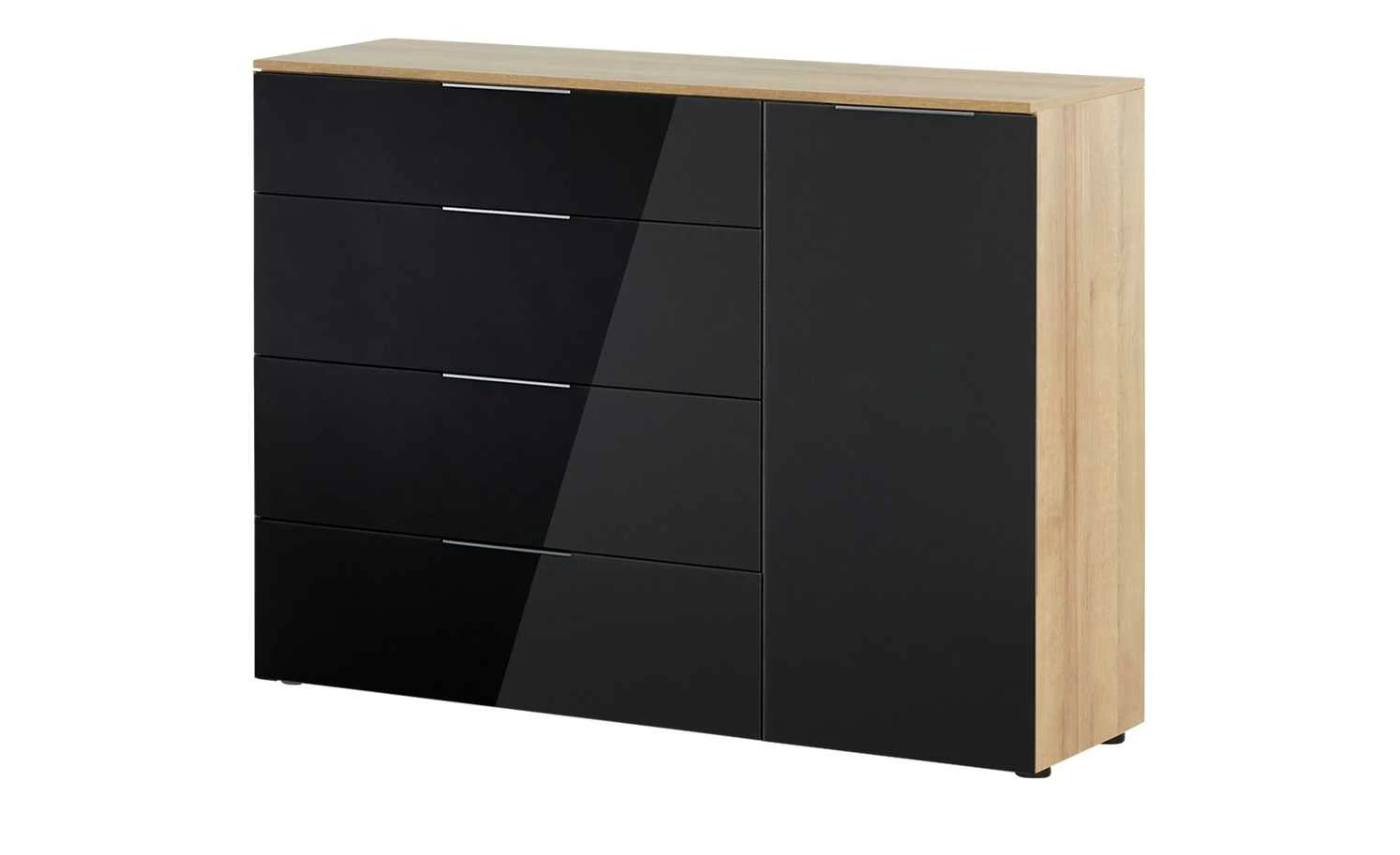 Kommode Vitreo | Eiche Riviera (Nachbildung) / Anthrazit 1 Kommode Vitreo | Eiche Riviera (Nachbildung) / Anthrazit