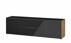 Lowboard Vitreo | Anthrazit / Riviera Eiche (Nachbildung) 180,4|cm