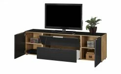 Lowboard Vitreo | Anthrazit / Riviera Eiche (Nachbildung) 180,4|cm -Kommode & Sideboards Verkäufe 13340443 5 201811271610