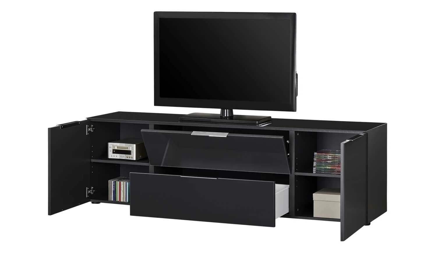 Lowboard Vitreo | Anthrazit 180,4|cm 3 Lowboard Vitreo | Anthrazit 180,4|cm – Bild 3