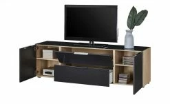 Lowboard Vitreo | Anthrazit / Eiche Sägerau (Nachbildung) 180,4|cm -Kommode & Sideboards Verkäufe 13340446 8 201811271610