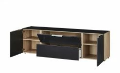 Lowboard Vitreo | Anthrazit / Eiche Sägerau (Nachbildung) 180,4|cm -Kommode & Sideboards Verkäufe 13340446 9 201811271610