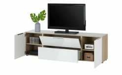 Lowboard Vitreo | Weiß / Eiche Sägerau (Nachbildung) 180,4|cm -Kommode & Sideboards Verkäufe 13340447 8 201811271610