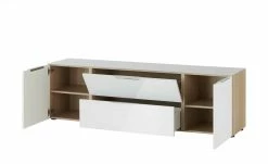 Lowboard Vitreo | Weiß / Eiche Sägerau (Nachbildung) 180,4|cm -Kommode & Sideboards Verkäufe 13340447 9 201811271610