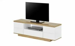 TV-Lowboard Meßbach II | Weiß / Riviera Eiche (Nachbildung) -Kommode & Sideboards Verkäufe 13340452 4 201903160640
