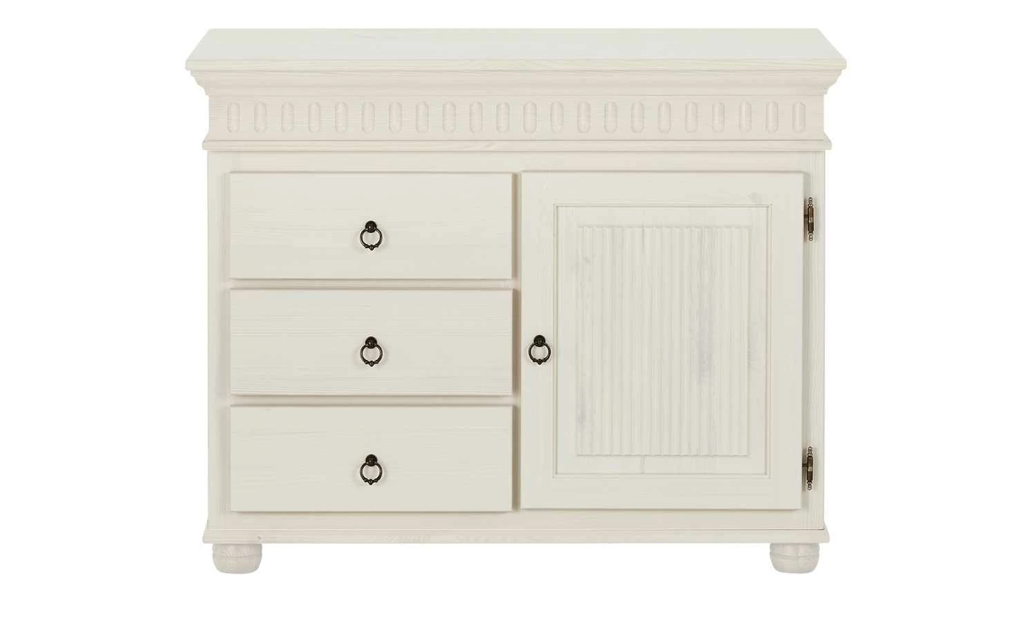 Kommode Bornholm | Kiefer Weiß 3 Schübe / 1 Tür 7 Kommode Bornholm | Kiefer Weiß 3 Schübe / 1 Tür – Bild 7
