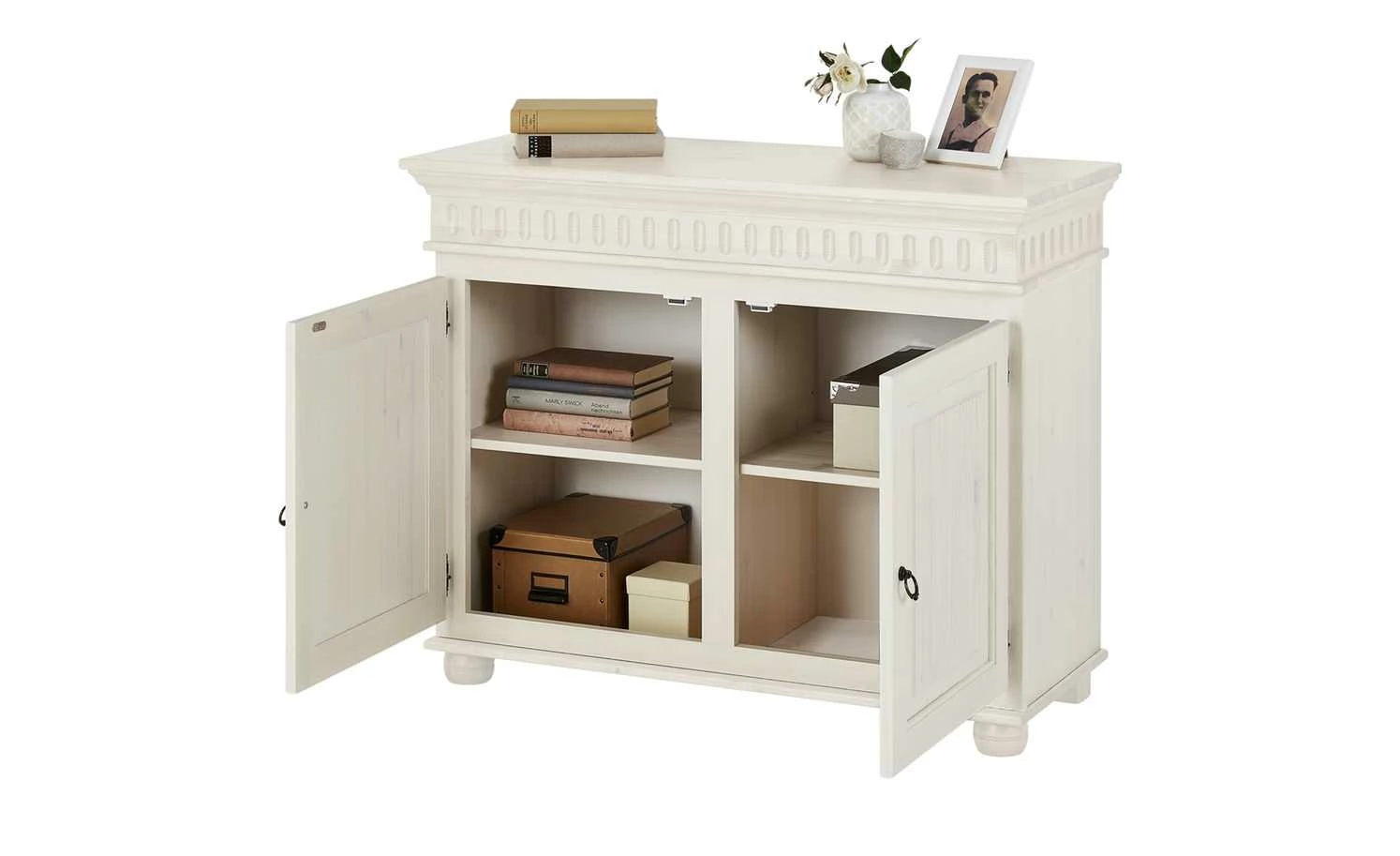 Kommode Bornholm | Kiefer Weiß 2 Türen 5 Kommode Bornholm | Kiefer Weiß 2 Türen – Bild 5