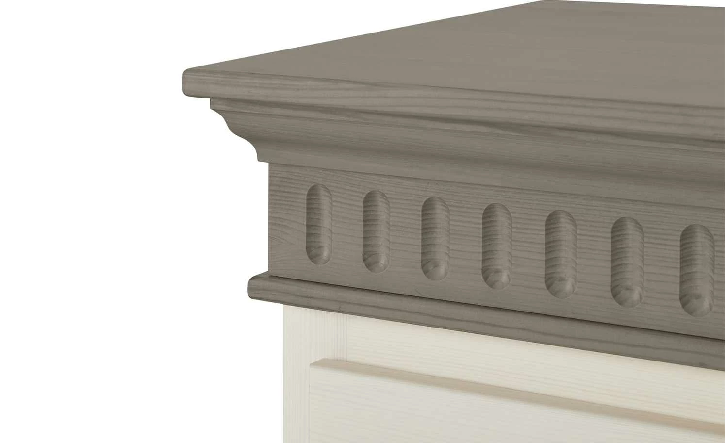 Kommode Bornholm | Kiefer Weiß / Kiefer lavafarben 2 Türen 6 Kommode Bornholm | Kiefer Weiß / Kiefer lavafarben 2 Türen – Bild 6