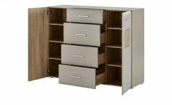 Kommode Cortina | 140|cm Basaltgrau / Hirnholz (Nachbildung) -Kommode & Sideboards Verkäufe 13345407 1 201905152039