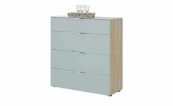 Kommode Vitreo | Eiche Sägerau (Nachbildung) / Seidengrau matt