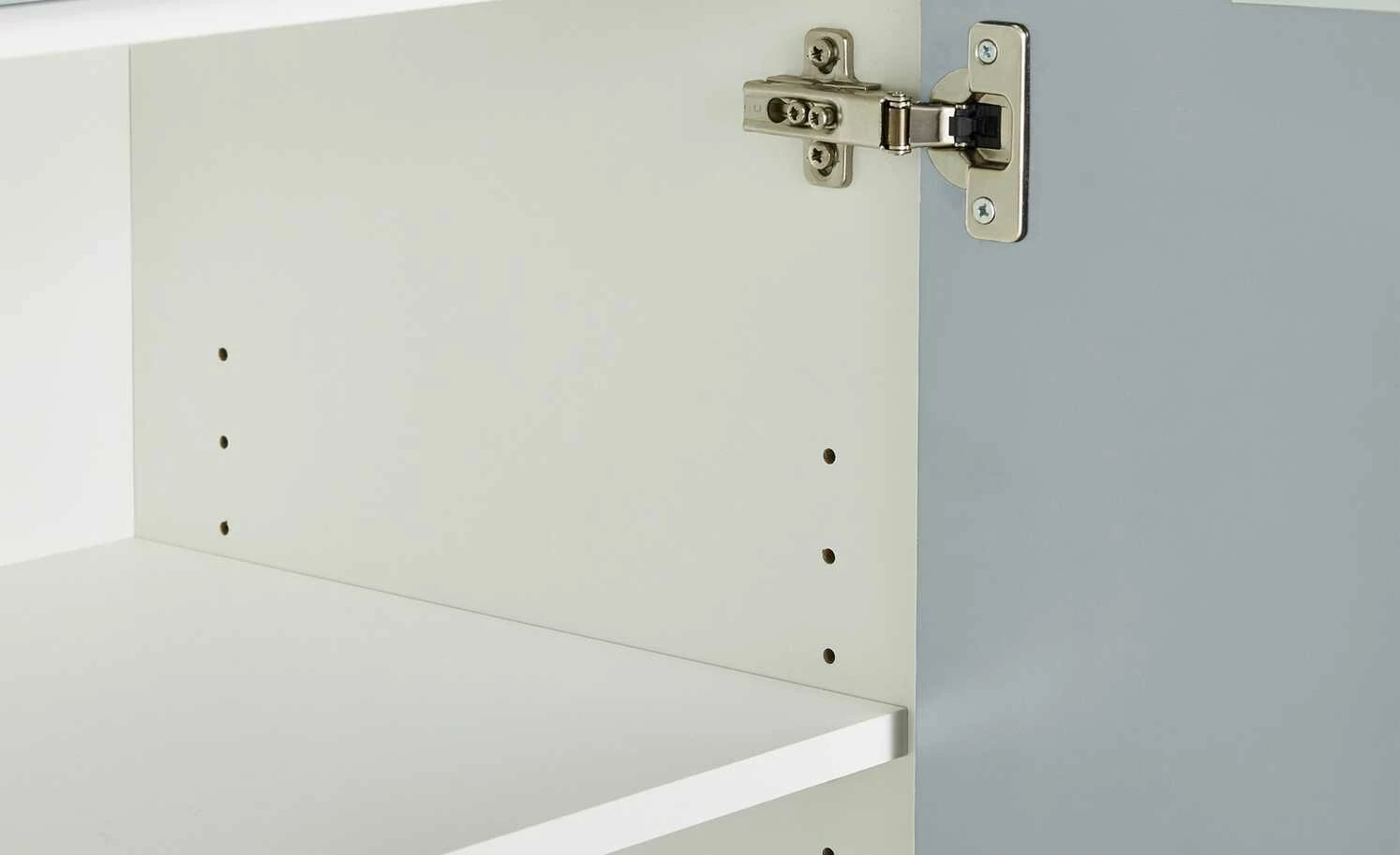 TV-Lowboard Vitreo | Weiß / Seidengrau 180,4|cm 6 TV-Lowboard Vitreo | Weiß / Seidengrau 180,4|cm – Bild 6