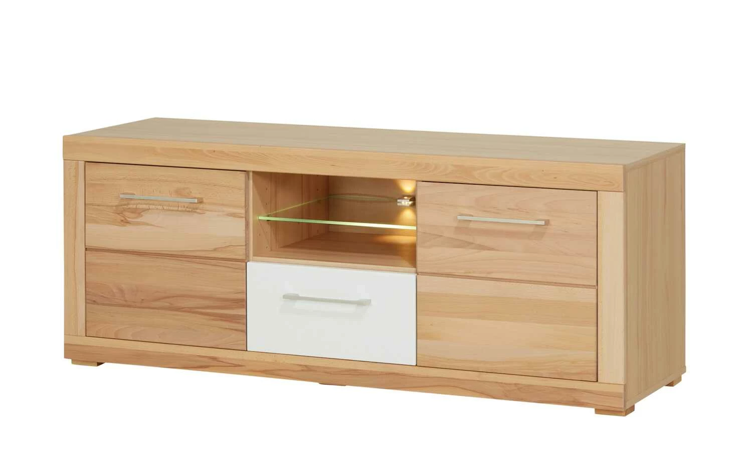 smart Lowboard Oslo | Kernbuche (Nachbildung) / Kernbuche / Weiß 13 smart Lowboard Oslo | Kernbuche (Nachbildung) / Kernbuche / Weiß – Bild 13
