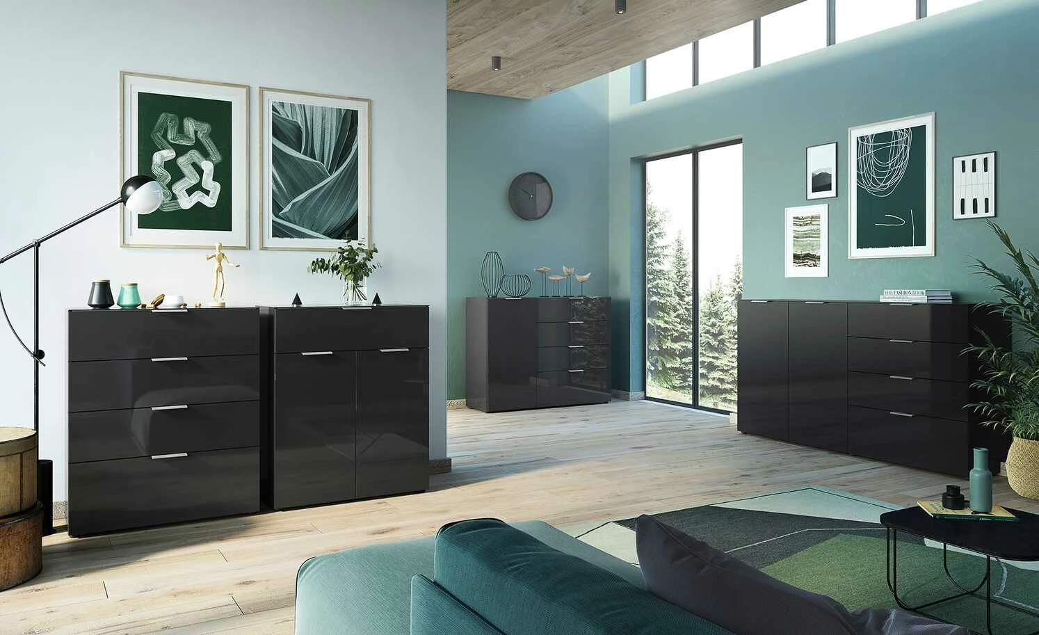 uno Sideboard Levi | Schwarz 1 uno Sideboard Levi | Schwarz