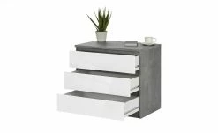 Kommode mit 3 Schüben Nardo | Beton (Nachbildung) / Weiß 70,1|cm -Kommode & Sideboards Verkäufe 13346426 2 202007080902