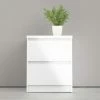 Kommode mit 2 Schüben Nardo | 49,5|cm Weiß