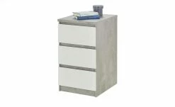 Kommode mit 3 Schüben Nardo | 70,1|cm Beton (Nachbildung) / Weiß -Kommode & Sideboards Verkäufe 13346433 3 202007141519