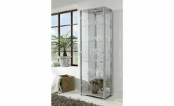 Vitrine Cristal | 2|Stück silberfarben