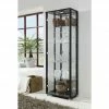 Vitrine Cristal | 2|Stück Schwarzbraun